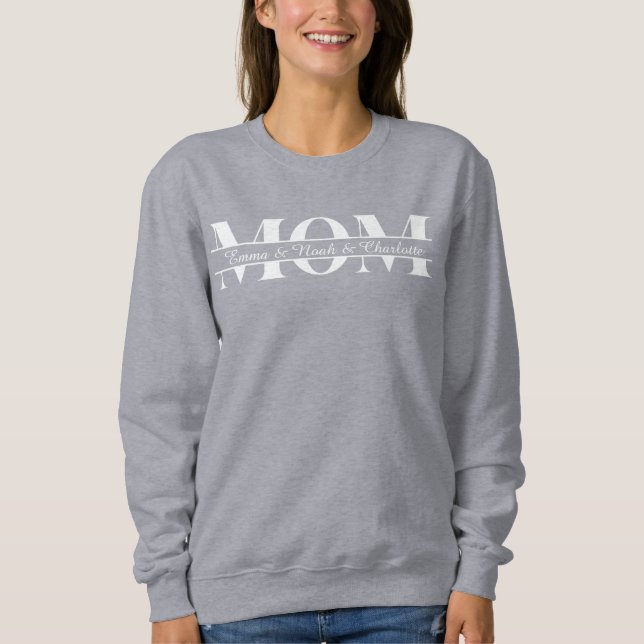 Moletom Presente Personalizado Nome das Crianças (Frente)