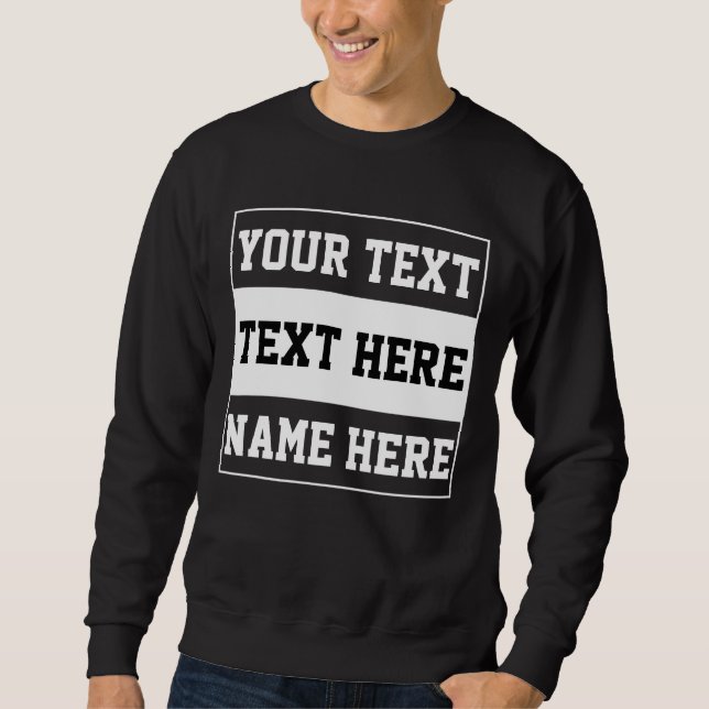 Moletom Presente personalizado texto nome personalizar pre (Frente)