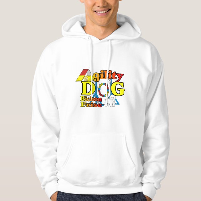 Moletom Presentes de Agilidade Bichon Frise (Frente)