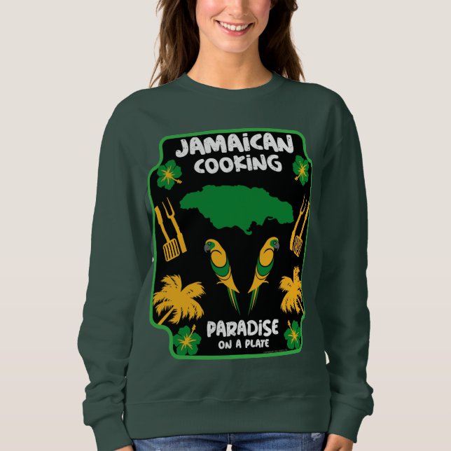 Moletom Presentes de Foodie Cozinhar jamaicano (Frente)