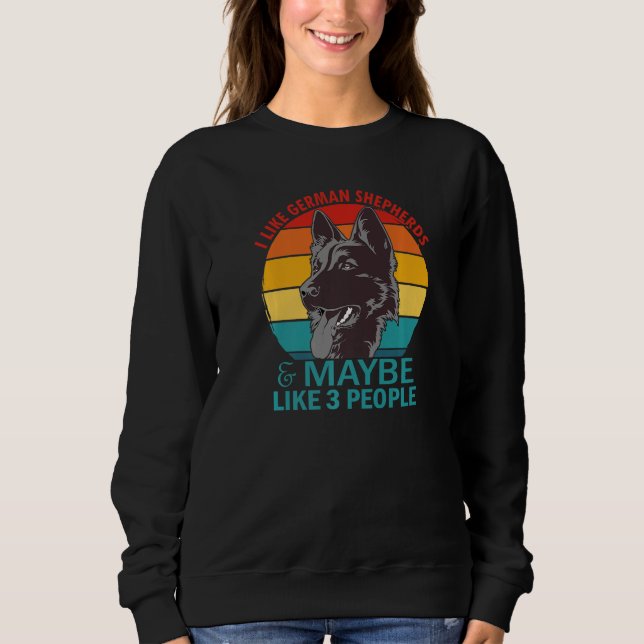 Moletom Presentes de german shepherd Dólares Retroativos (Frente)