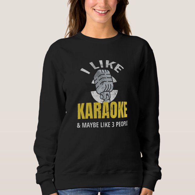 Moletom Presentes de Karaoke| Karaoke Lovers Karaoke Night (Frente)