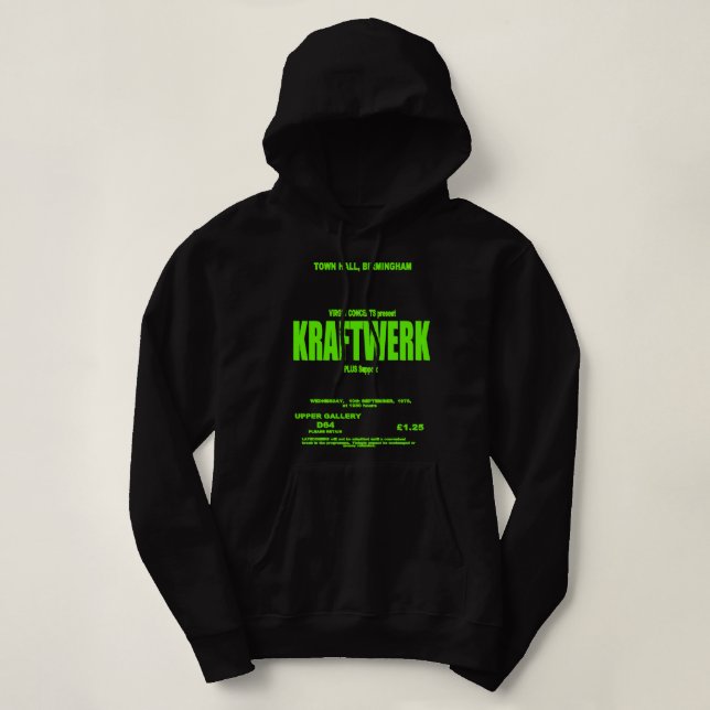 Moletom Presentes De Música Eletrônica De Kraftwerk Engraç (Frente do Design)