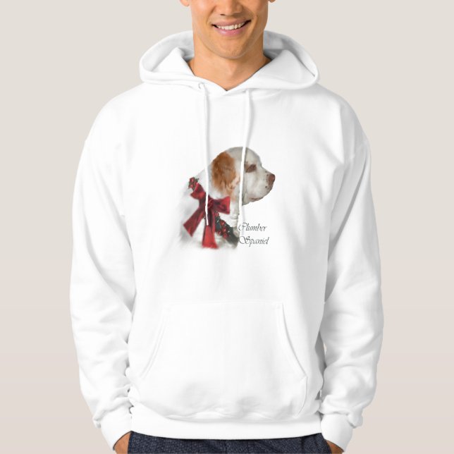 Moletom Presentes de Natal Clumber Spaniel (Frente)