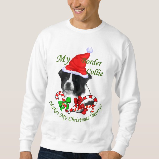 Moletom Presentes de Natal da Border Collie (Frente)