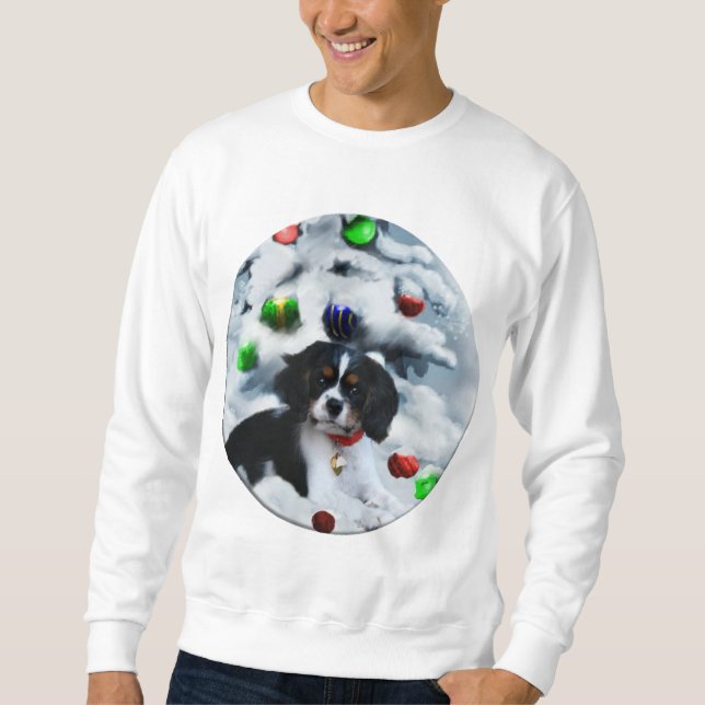 Moletom Presentes de Natal do Cavalier King Charles Spanie (Frente)