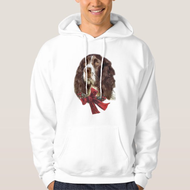 Moletom Presentes de Natal Ingleses do Springer Spaniel (Frente)