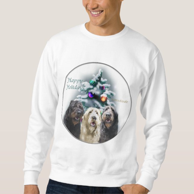 Moletom Presentes de Natal Labradoodle (Frente)