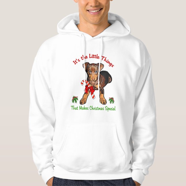 Moletom Presentes de Natal Miniatura Pinscher (Frente)