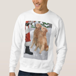 Moletom Presentes de Natal para ouro Retriever