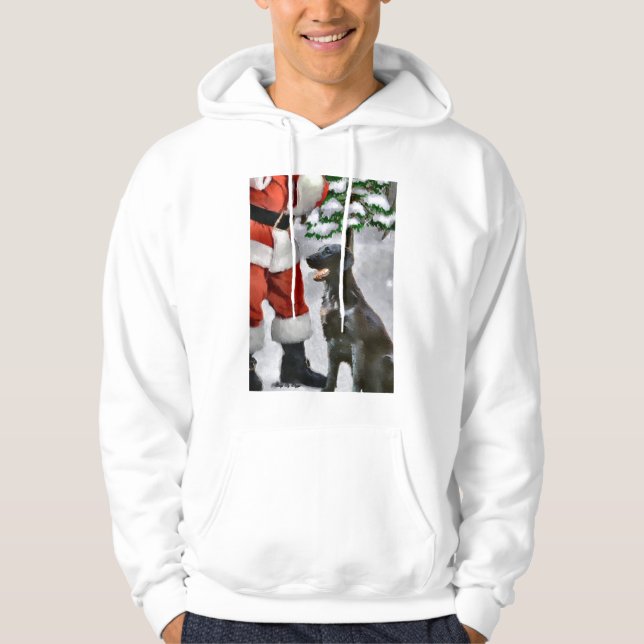 Moletom Presentes de Natal para Retriever Revestidos Plano (Frente)