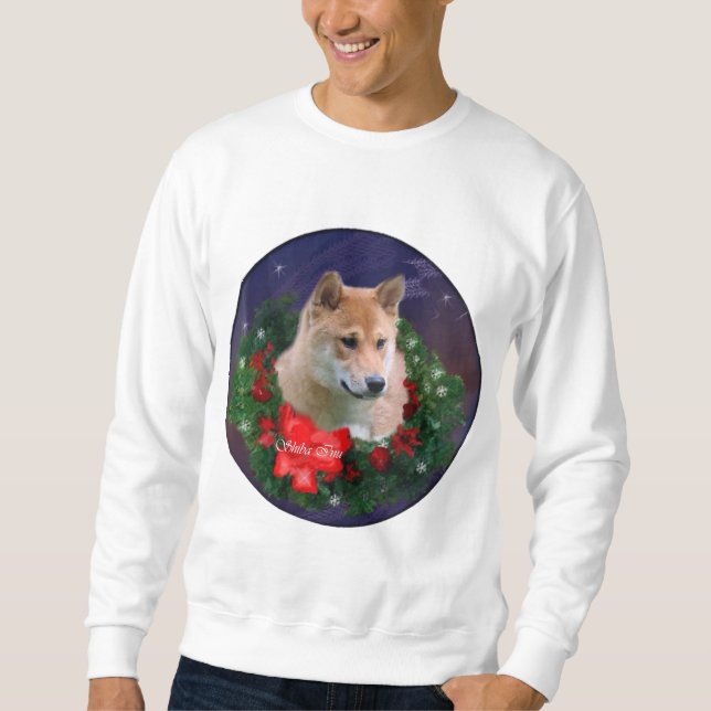 Moletom Presentes de Natal Shiba Inu (Frente)