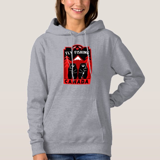 Moletom Presentes de pesca canadianos (Frente)