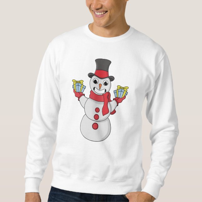 Moletom Presentes de Snowman (Frente)
