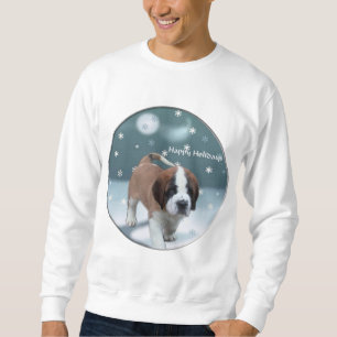 Moletom Presentes do Natal do filhote de cachorro de St