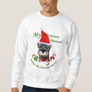 Moletom Presentes do Natal do Schnauzer diminuto