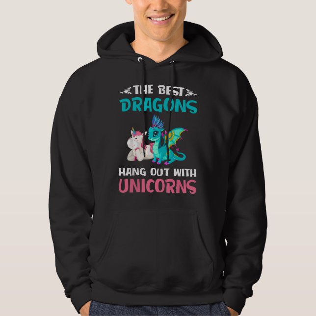 Moletom Presentes Engraçados -Os Melhores Dragões Se Encon (Frente)