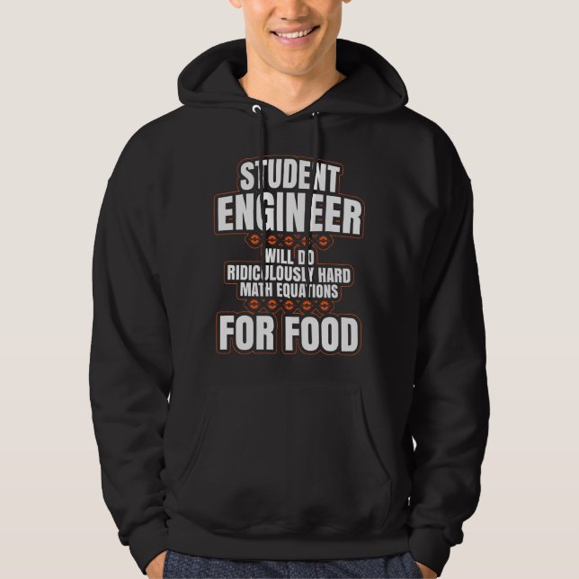Moletom Presentes Engraçados para Engenheiros Presente Est (Frente)