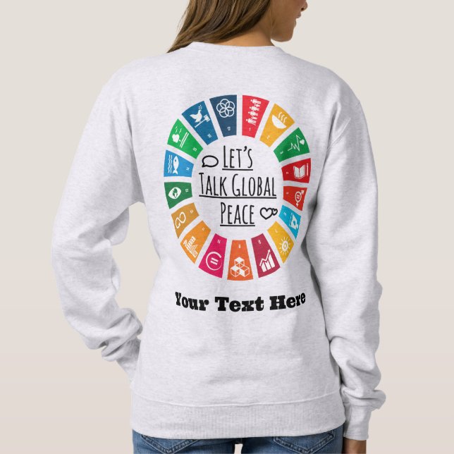 Moletom Presentes Motivacionais Personalizados de Tendênci (Verso)