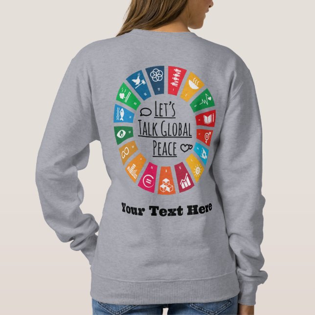 Moletom Presentes Motivacionais Personalizados de Tendênci (Verso)