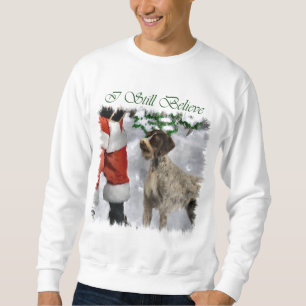 Moletom Presentes Wirehaired alemães do Natal do ponteiro