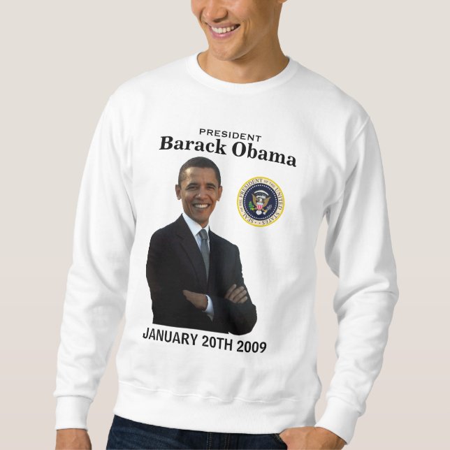 Moletom Presidente Obama Inauguração Camisola (Frente)