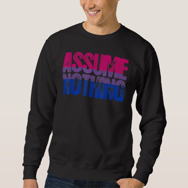 Moletom Presume Nada de Orgulho Bissexual (Frente)