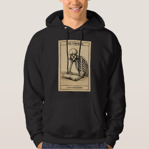 Moletom Preto com Ilustração de Esqueleto Masculin