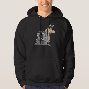 Moletom PRETO do Hoodie do logotipo de BoostingSnail