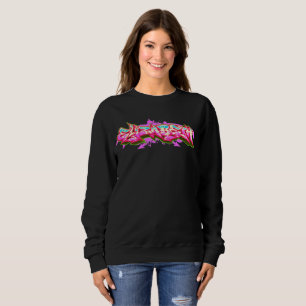 Moletom Preto Streetwear dos grafites de Elizabeth