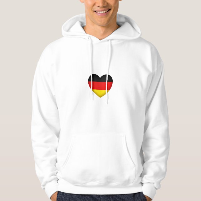 Moletom Preto Vermelho Dourado Cores de Sinalizador Coraçã (Frente)