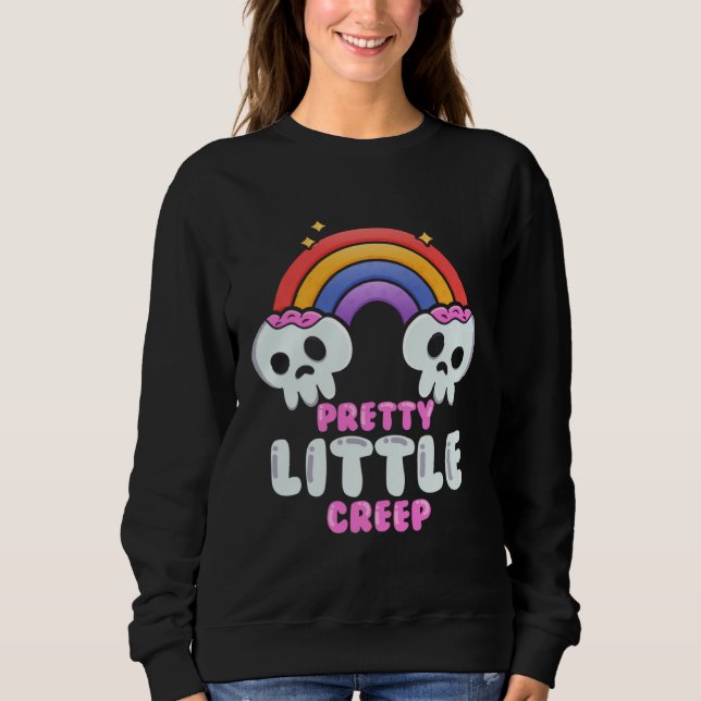 Moletom Pretty Little Creep  Pastel Goth Aesthetic Gothic (Frente)