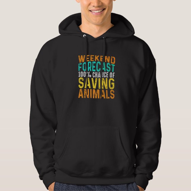 Moletom Previsão de Fim de Semana Salvando Animais Selvage (Frente)