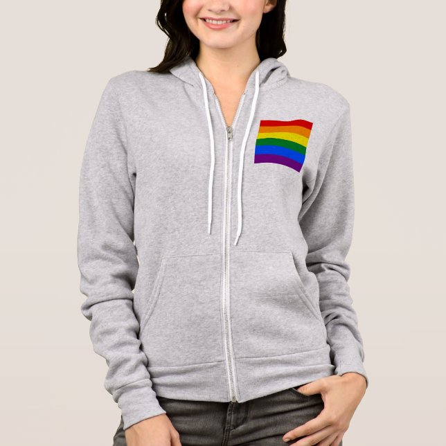 Moletom Pride Rainbow Flag (Frente)