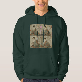 Moletom "Primavera ao Amanhecer" Gato Japonês em Arte de Q