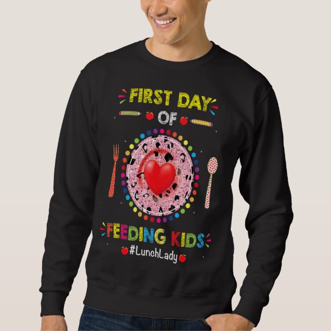 Moletom Primeira Dama De Almoço No Primeiro Dia Da Escola  (Frente)