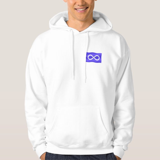 Moletom Primeira Nação Hoodie Metis Flag Mens Womens Hoodi (Frente)