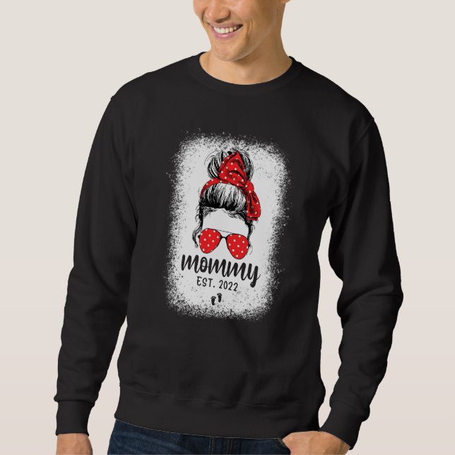 Moletom Primeira Vez Mãe 2022 Nova Primeira Mamãe 2022 Mãe (Frente)