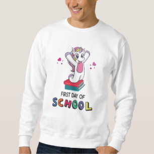 Moletom Primeiro dia de escola Unicórnio