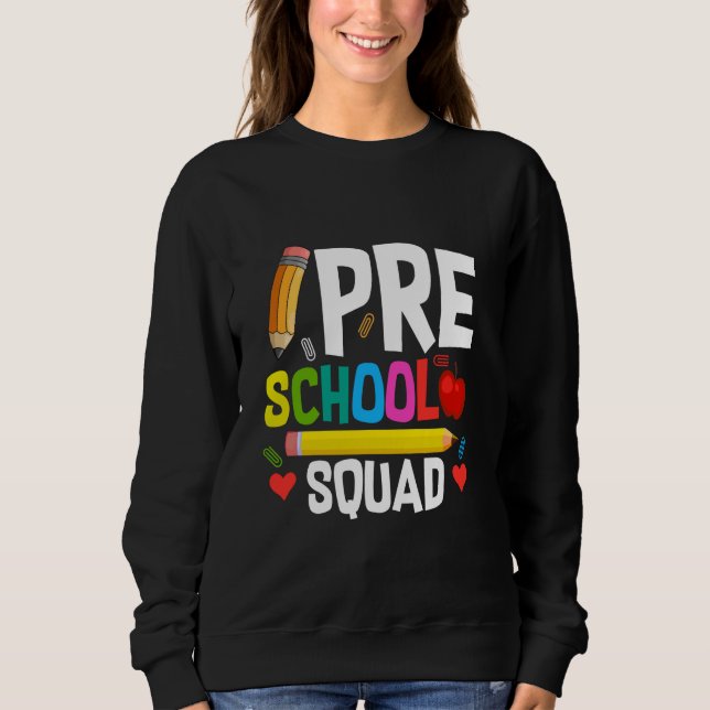 Moletom Primeiro Dia de Professores Da Praça Da Pré-Escola (Frente)