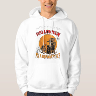 Moletom Primeiro Halloween como Avô Feiticeiro Morcego Lua