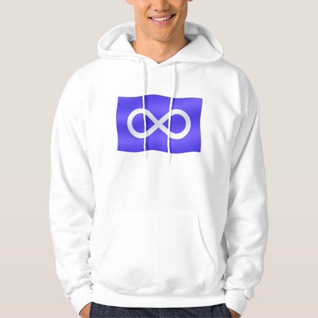 Moletom Primeiro Nação Hoodies Metis Flag Mens Womens Hood (Frente)