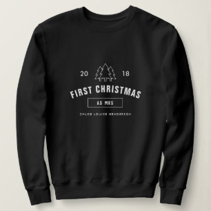 Moletom Primeiro Natal como logotipo preto