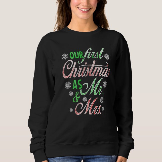 Moletom PRIMEIRO NATAL  Sr & Sra Primeiro Natal (Frente)