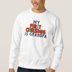 Moletom Primeiro Natal Vermelho e Verde para a Personaliza