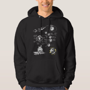 Moletom Primeiro Pouso na Lua 50º Aniversário do Apollo 11