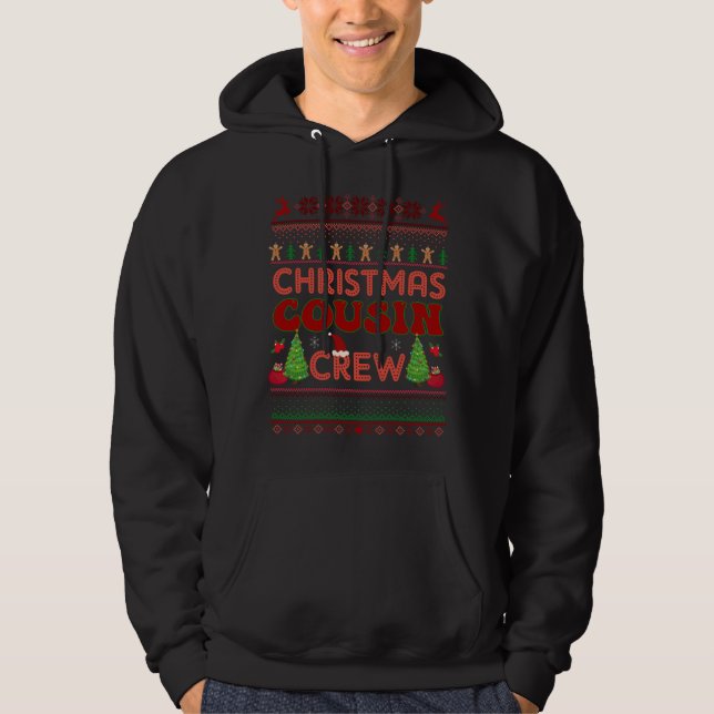 Moletom Primo Crew Natal Febre Xmas Cousin Pajamas (Frente)