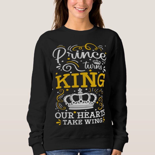 Moletom Prince Turns King Our Hearts Take Wing Coronation  (Frente)