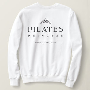 Moletom Princesa de Pilates Minimalista Preto e Branco Sim