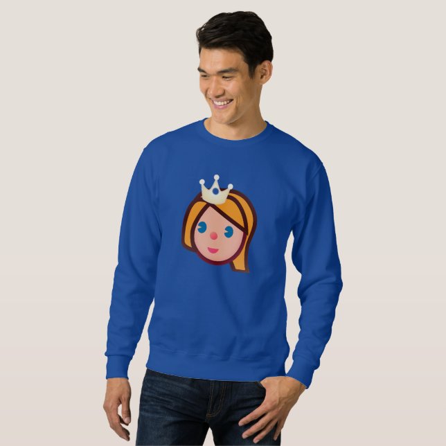Moletom princesa emoji mens sweatshirt (Frente Completa)